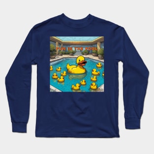 fun in the pool poster Long Sleeve T-Shirt